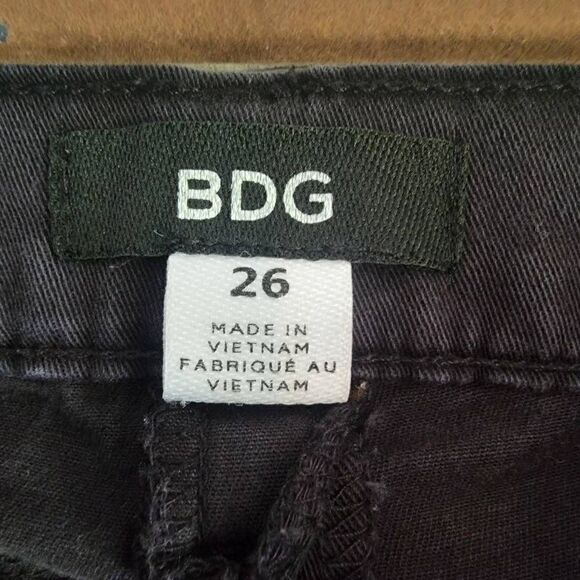 BDG Skinny Jeans Black Womens SZ 26 Urban Outfitters Alternative Emo - Picture 3 of 5